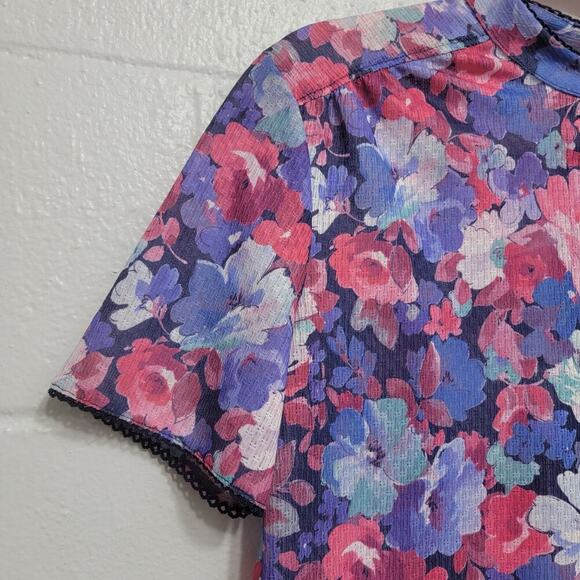 VTG Floral BlouseTop - Picture 6 of 9
